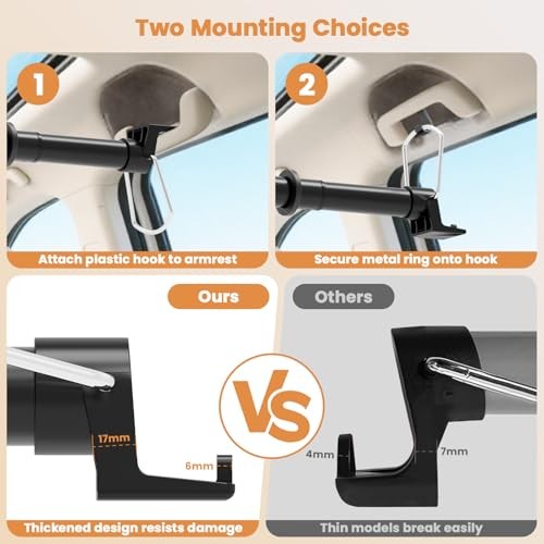 Telescopic Adjustable 30-63 Inches Car Hanging Accessories