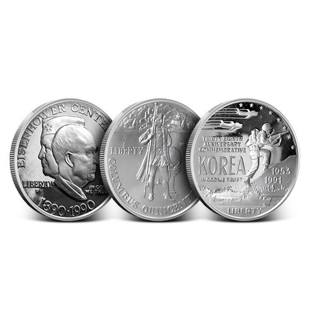$1 US Mint Commemorative Silver Coin (Varied Condition)