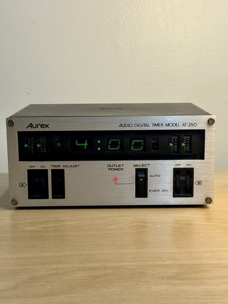 Aurex AT-250 Vintage Audio Timer Clock Working