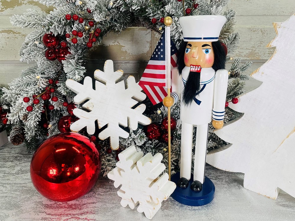 14" Navy Nutcracker