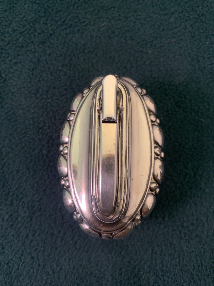 Vintage Ronson Crown Silver Plated Table Cigarette Lighter