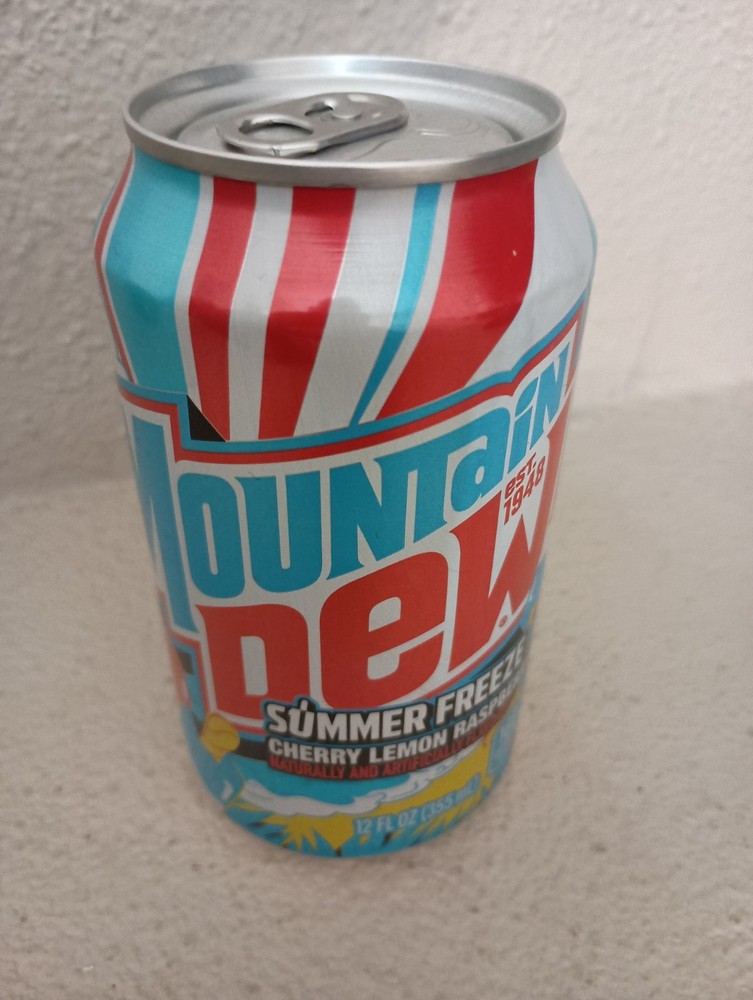 New Limited Edition Mountain Dew SUMMER FREEZE Cherry Lemon Raspberry unopened