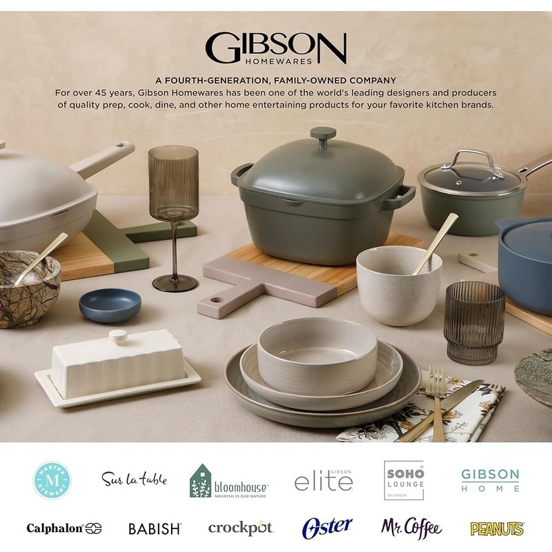 Reactive Glaze Stoneware Dinnerware Set Dishwasher Safe Unique Service for 4