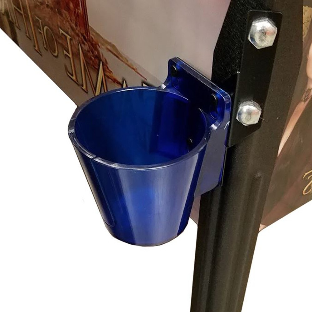 PinGulp Pinball Beverage Caddy Premium Left-Translucent Blue
