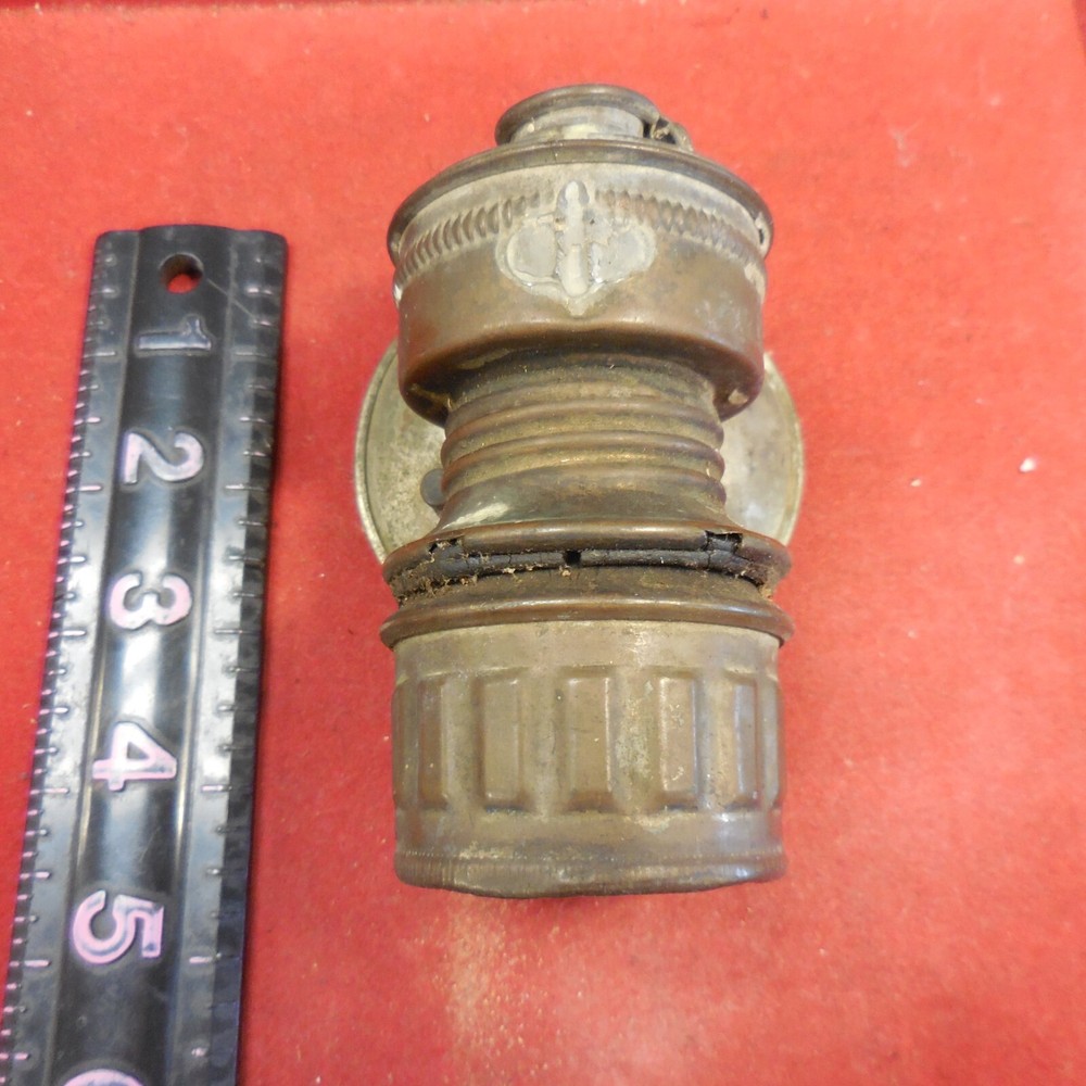 GUY'S DROPPER VINTAGE CARBIDE MINERS LAMP BRASS-missing hook