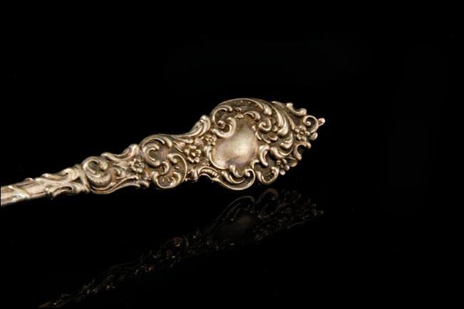 OLD VICTORIAN STERLING OYSTER FORK A38506