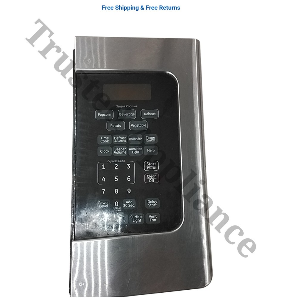 GE Microwave Control Panel Console WB07X11054 SILVER