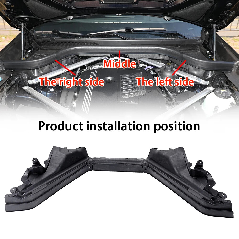 3pcs Engine Upper Cover Compartment Partition Panel For BMW X5 X6 E70 E71 06-14