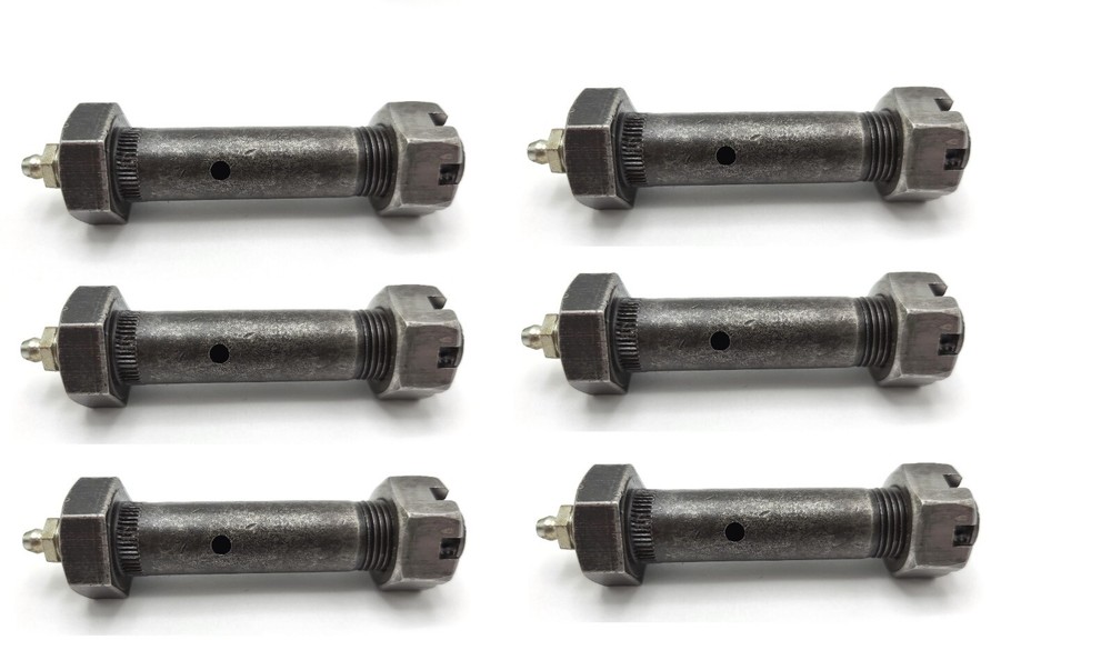 SIX - 3/4" x 3-1/2 Wet Greaseable Equalizer Shackle Bolt for EQ-458 Trailer