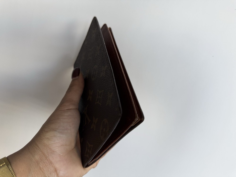 Louis Vuitton Monogram Brazza Long Wallet Brown Canvas Authentic Vintage