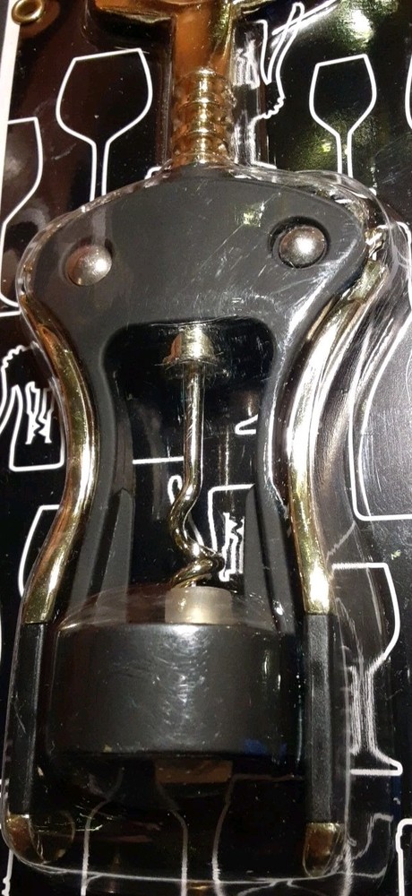 Deluxe Corkscrew Golden Colored By Ibar New In Packaging