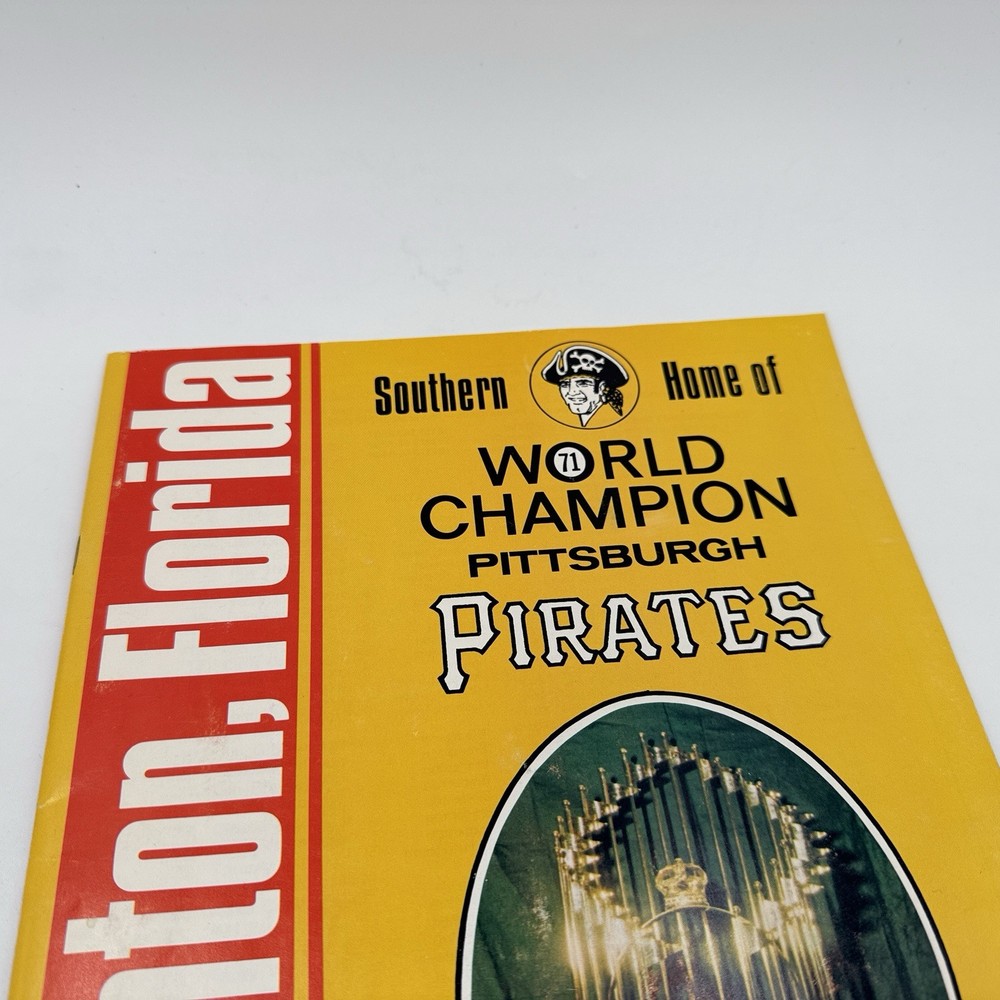 1972 Pirates Dodgers Spring Baseball Scorecard Program Roberto Clemente Stargell