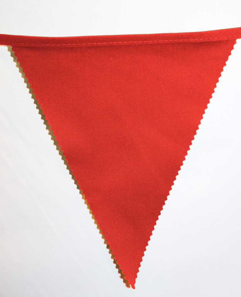 Liverpool bunting colours ** 10 mtr ** Red flags