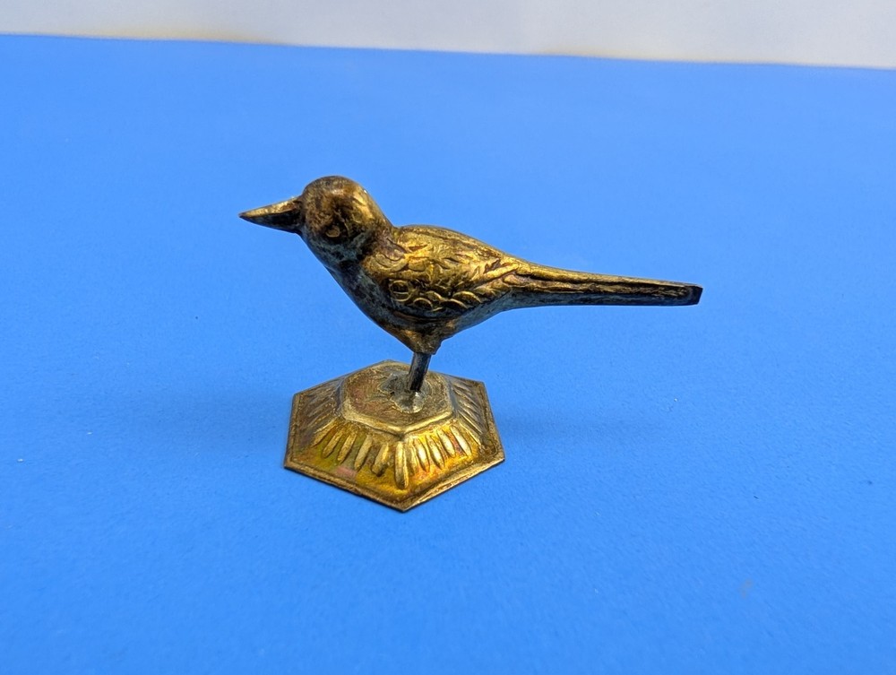 Vintage India Sterling Silver Bird Statue Figurine