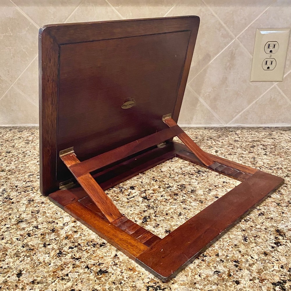 VTG Selamat Designs San Francisco Solid Wood Tabletop Book Holder Collapsable