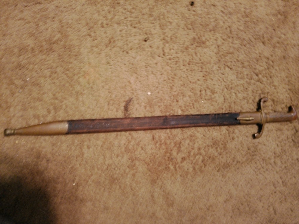 ww1 german short sword with scabbard