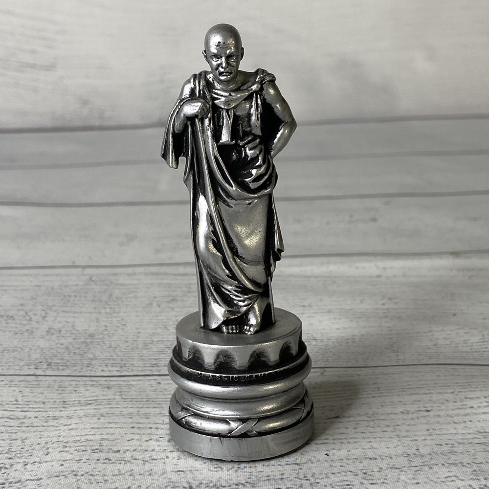 Vintage Classic Games Ancient Rome SILVER BISHOP Chessman Piece