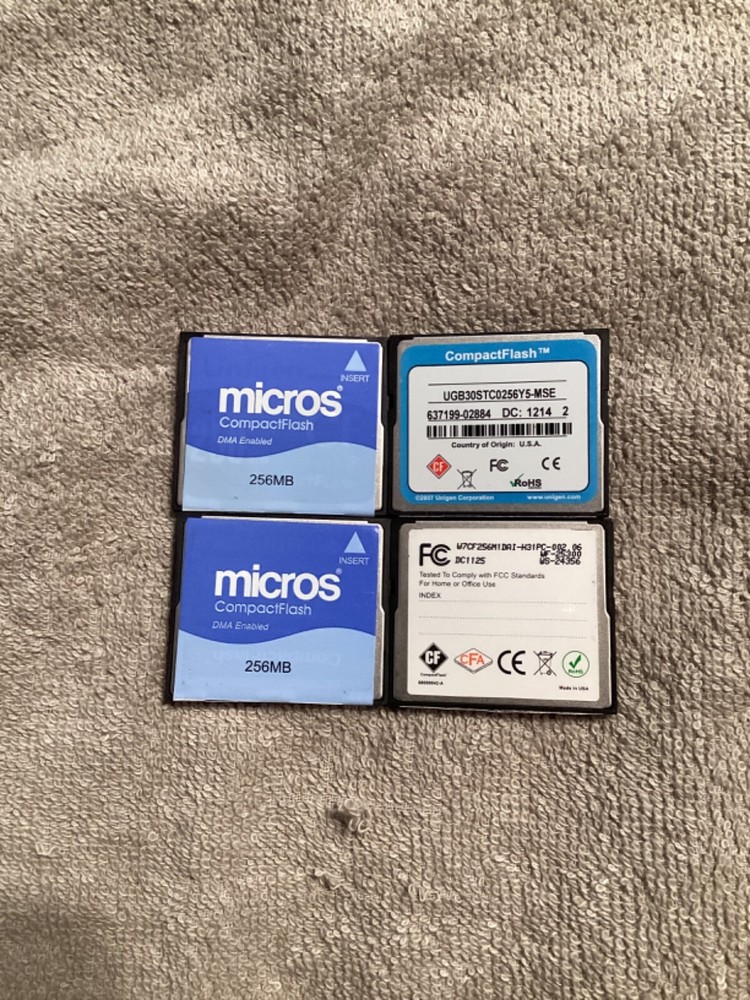 Micros WS5A  256MB Compact Flash Card DMAEnabled (Lot4)