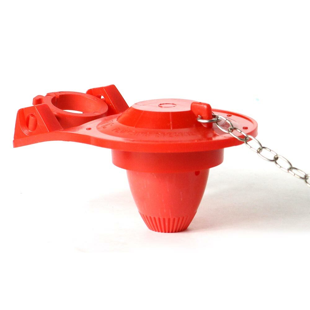 3-Inch Mizer Flush III Red Flapper with Adjustable Bulb, Removable Baffle