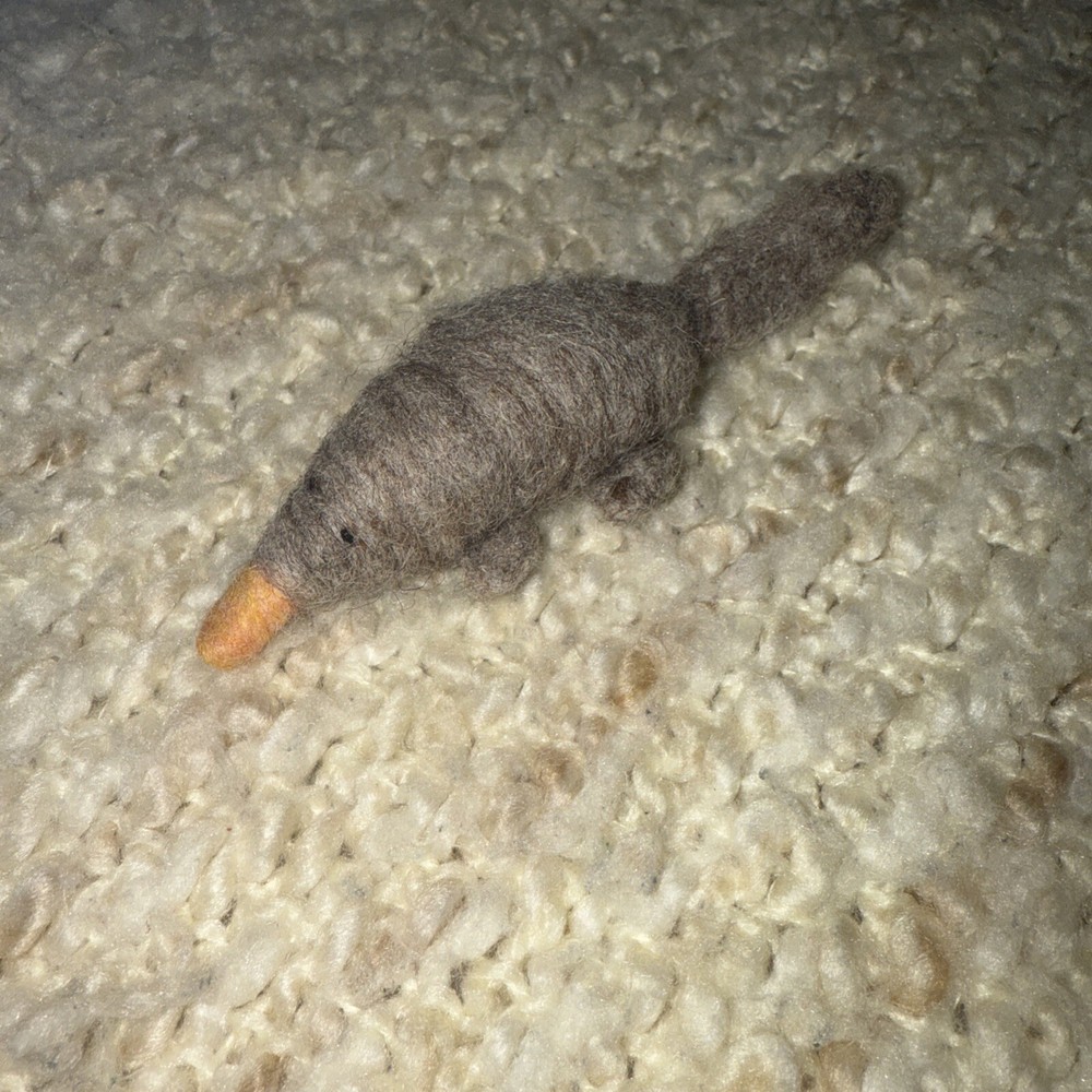 Platypus Needle Felt Wool Handmade