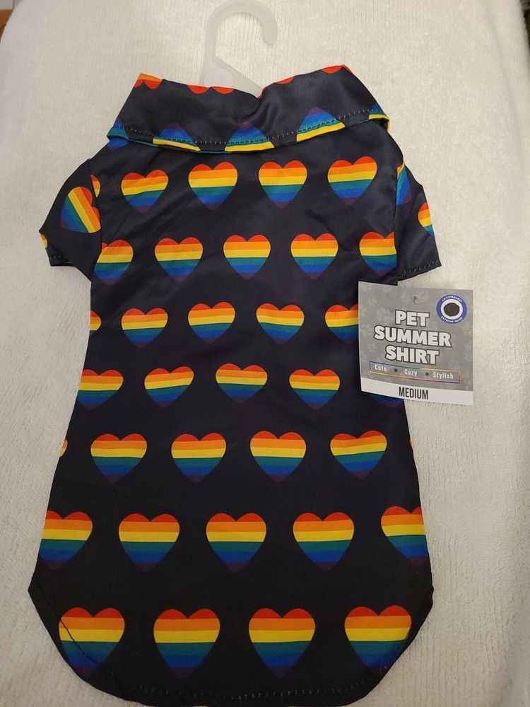 PET PRIDE Summer ShirtsSize Medium, back 14"- chest 17" NWT