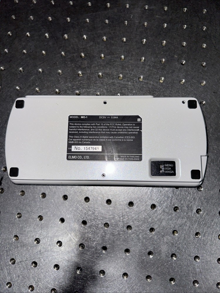 Elmo MO-1 Portable Visual Presenter USB/HDMI Camera White