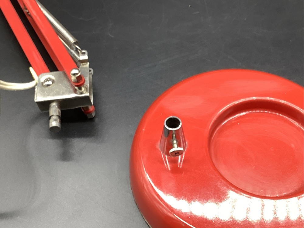Red Vintage Articulated Light With Base Luxo?