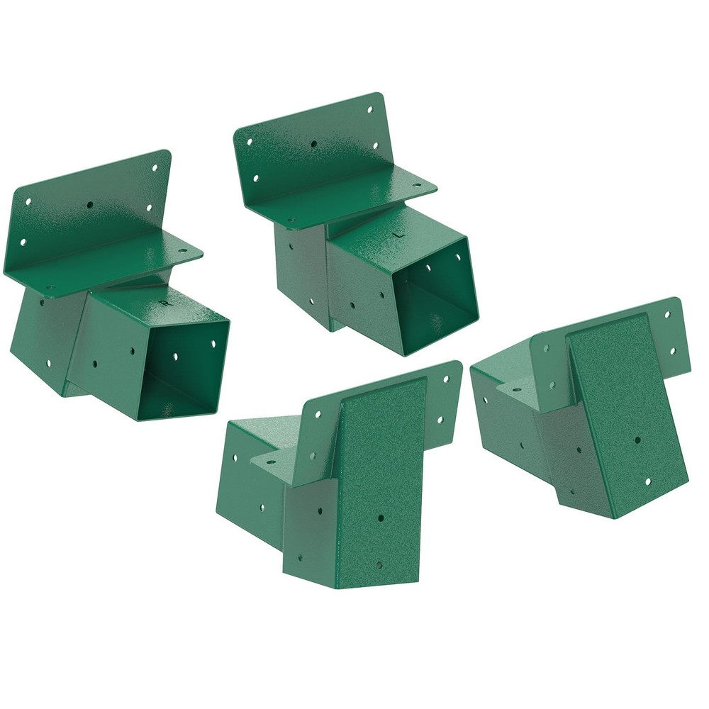 4Pack Deer Blind Brackets 4x4 Heavy Duty Deer Stand Bracket Compound Angle