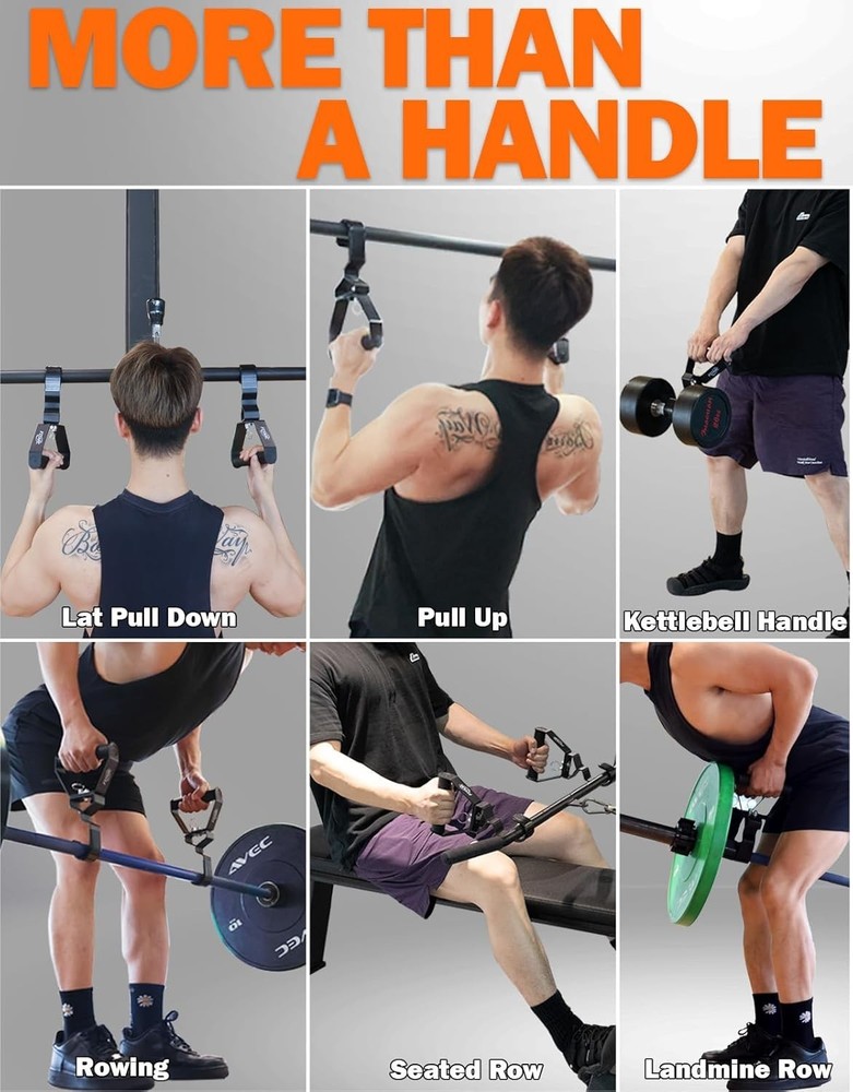 Neutral Grip Pull Up Handles Wrist Shoulder Elbow Friendly 12 Angle Adjustable