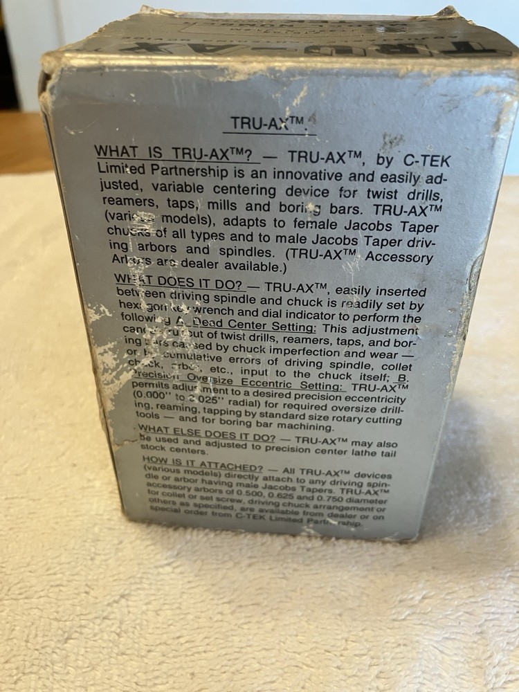 Tru-Ax Adjustable Centering Device Model Number # 10103