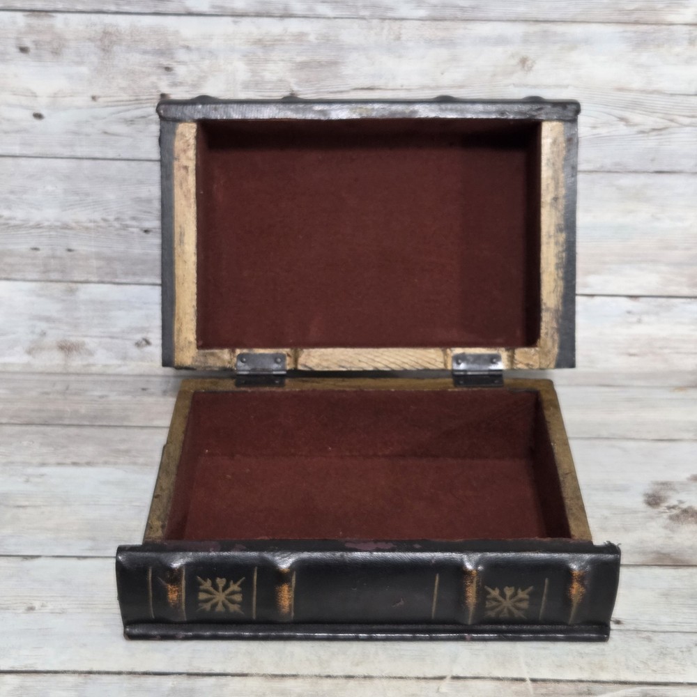 Faux Books Decorative Leather Storage Box