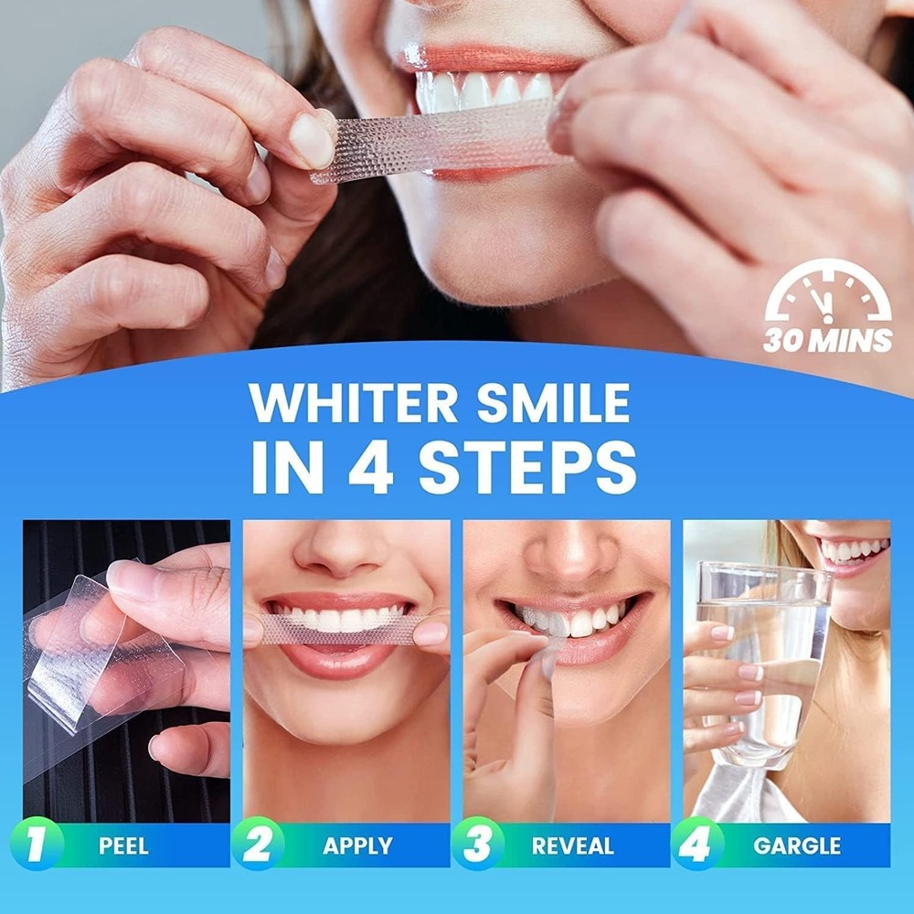 Teeth Whitening Strips 28Pcs, Sensitive Formula