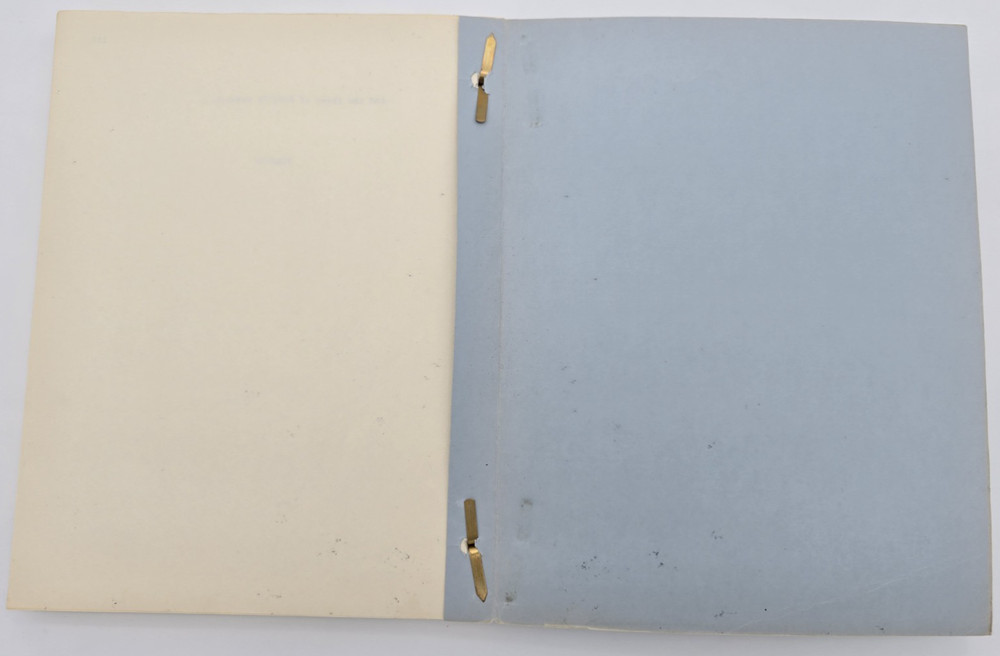FOREVER / Floyd Mutrux 1977 Unproduced Screenplay Movie Script