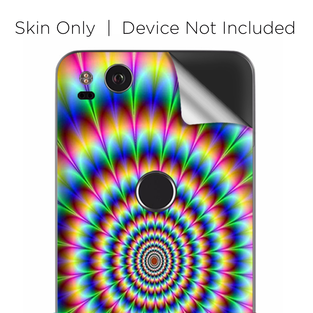 Google Pixel 2 Skins Decal Wrap Trippy hologram dizzy