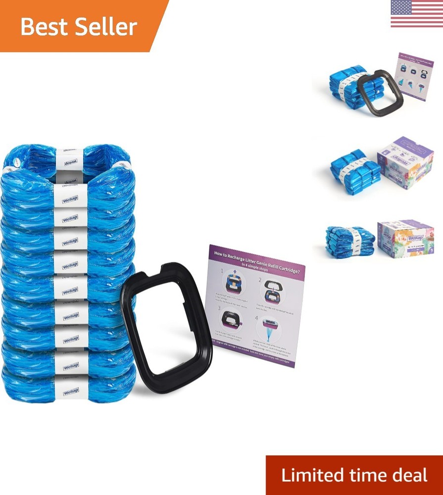 Fresh Scent Litter Refills 9 Pack - Easy Assembly and Perfect Compatibility