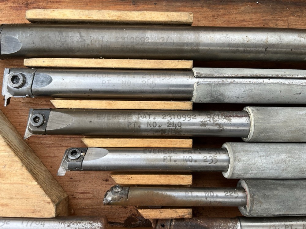 Vintage Everede Boring Bar Set In Box