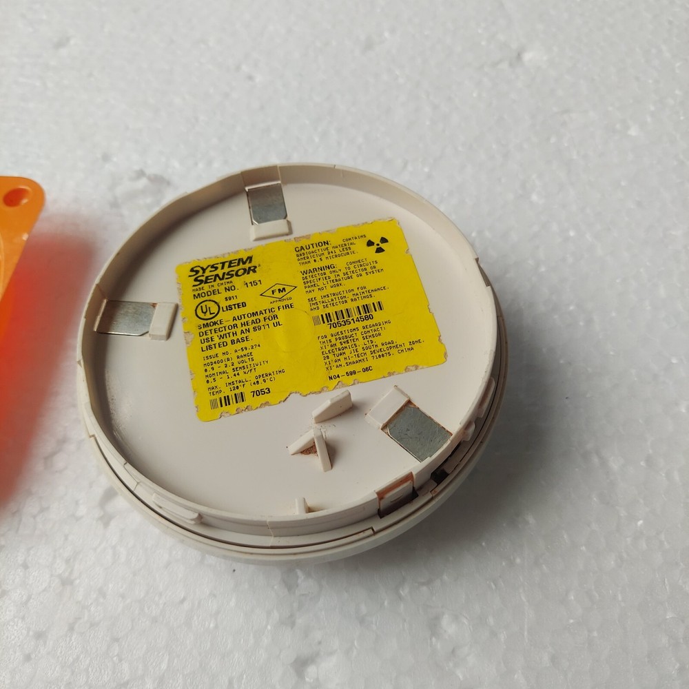 SYSTEM SENSOR 1151 SMOKE AUTOMATIC FIRE DETECTOR HEAD