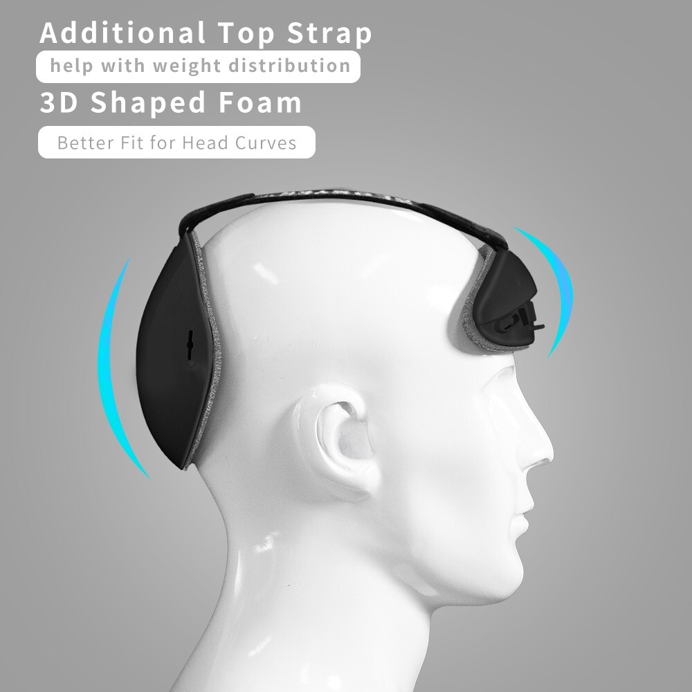 Forehead pad and rear pad compatible with Meta Quest Pro-soft and comfortable