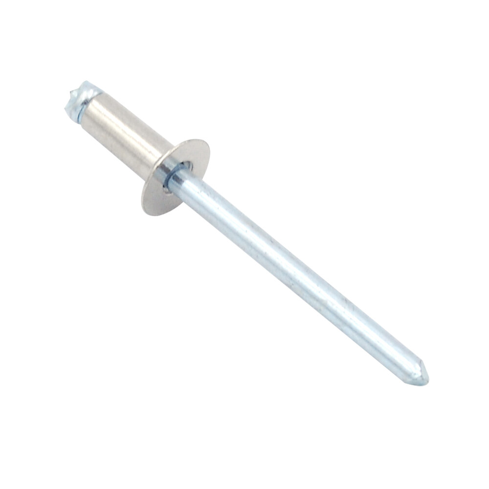 100pcs M3.2 Diameter Stainless Steel Open End Countersunk Head Blind Pop Rivets