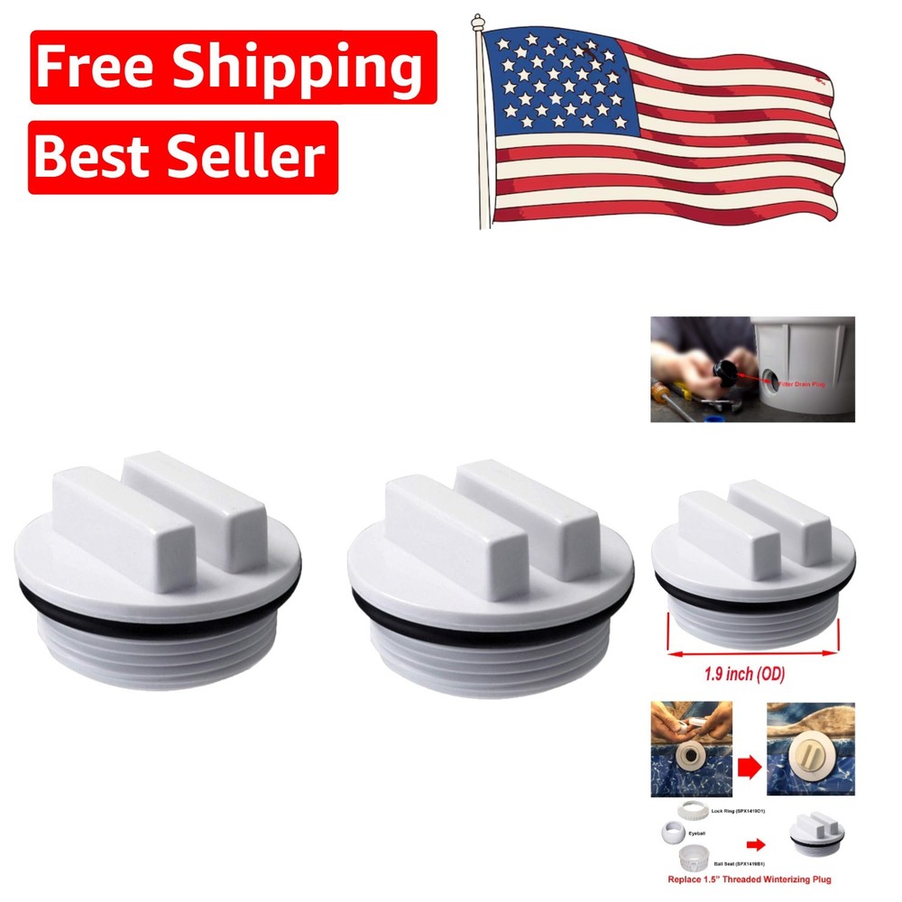 High-Quality 1.5" Pool Winterizing Drain Plugs – Compatible with Leading Brands