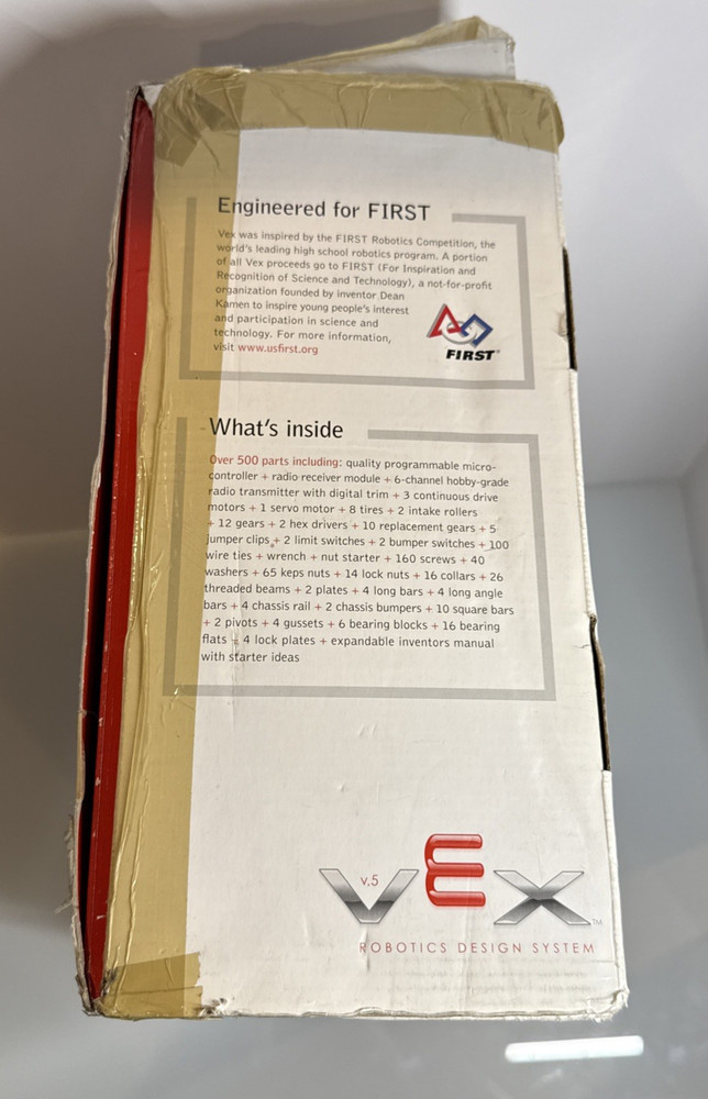 VEX Robotics Design Engineering System v.5 Kit not complete for parts (read)