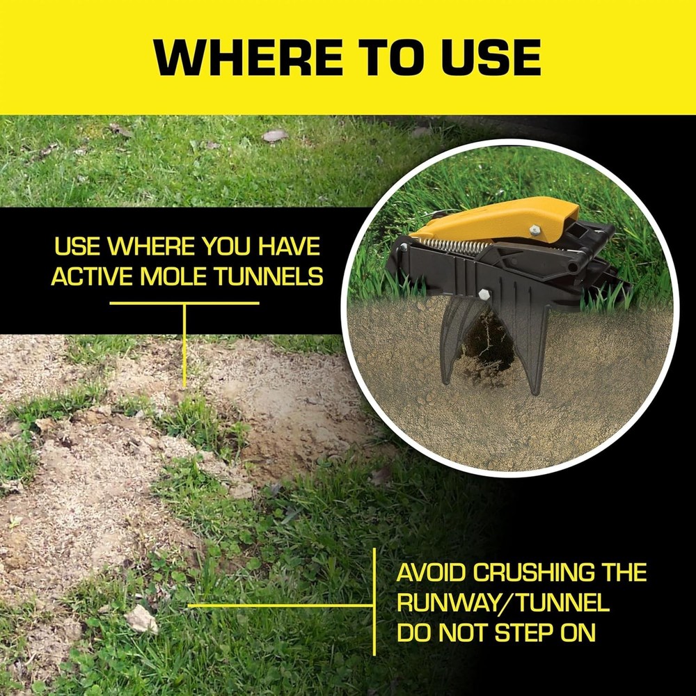 Innovative Heavy-Duty Mole Trap - Humane, Hands-Free Pest Control Solution