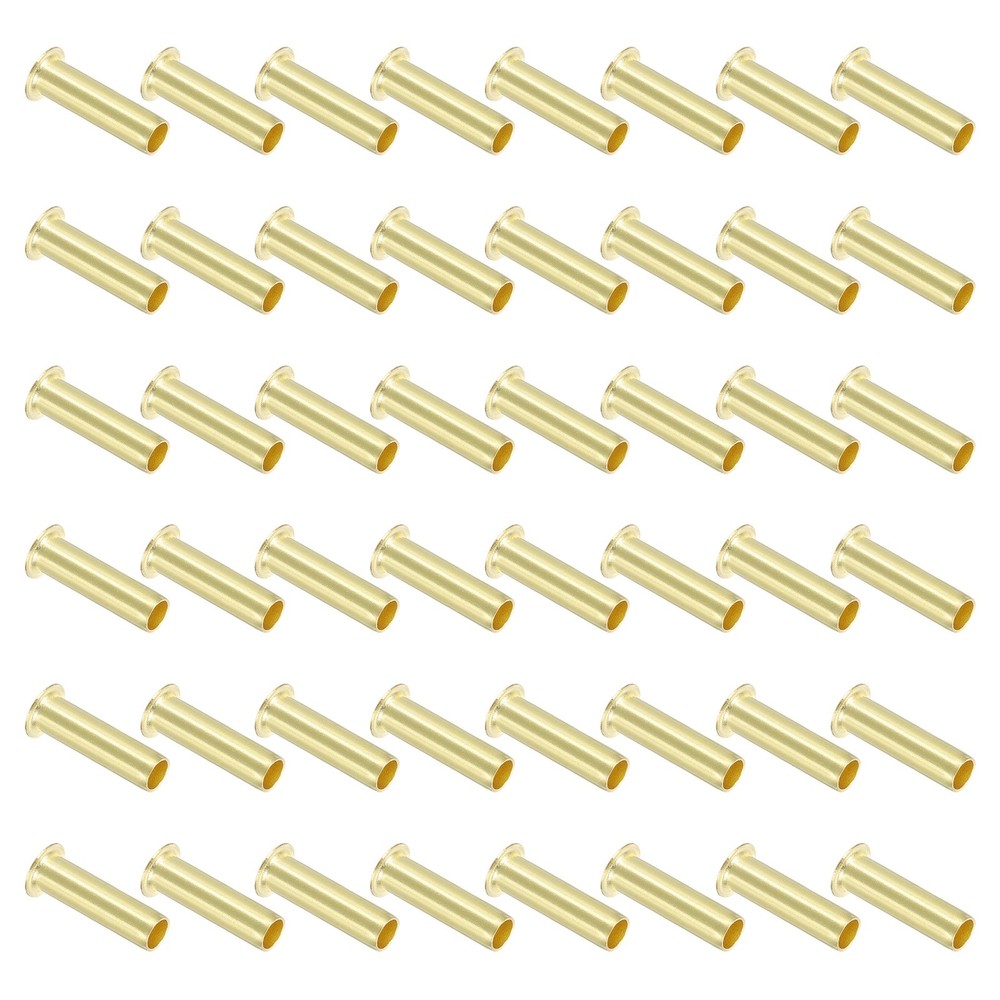 75Pcs 6mm OD x 4mm ID Tube Brass Compression Insert