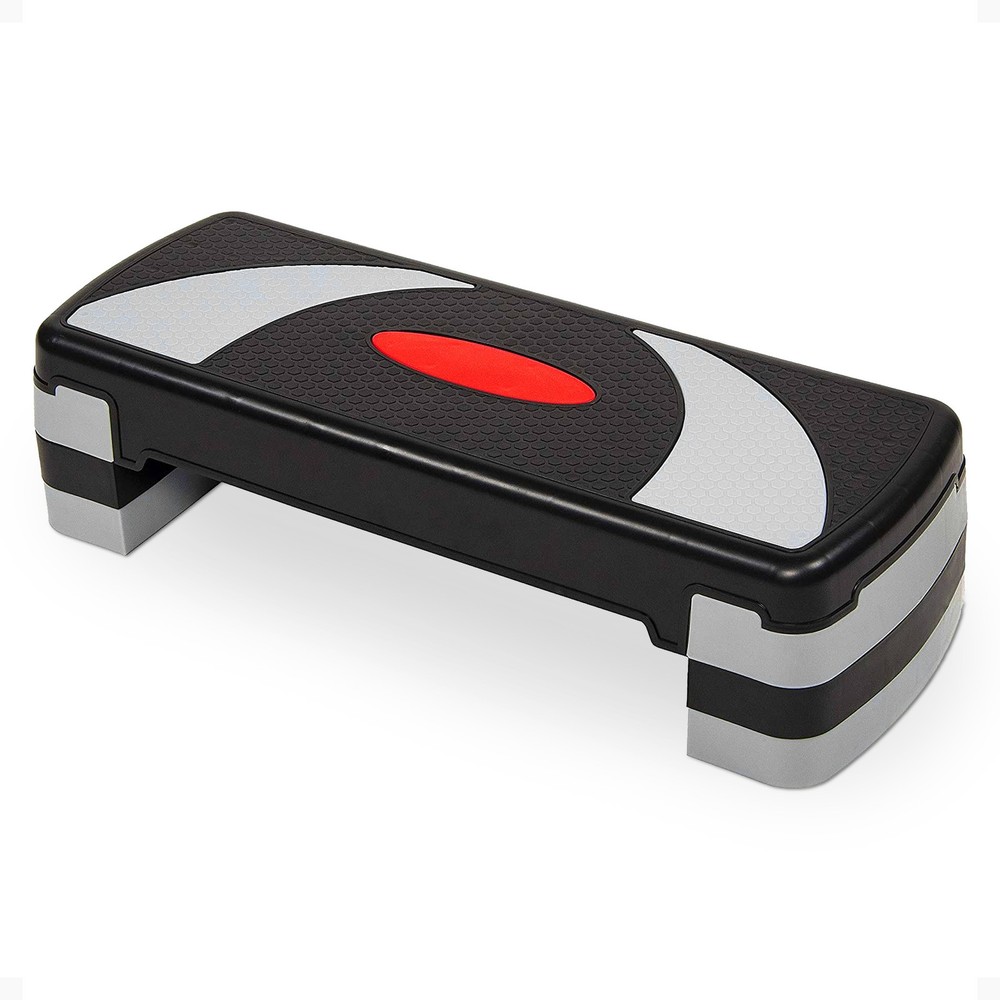 BalanceFrom Adjustable Workout Aerobic StepPlatform Trainer Gray/Black(Open Box)