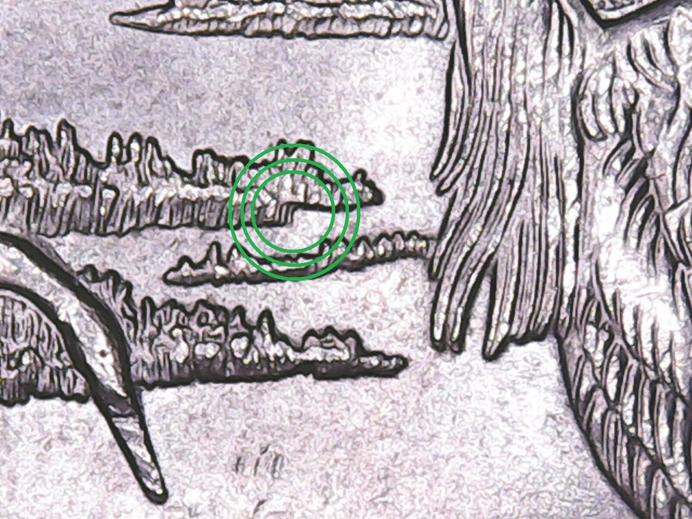 2015 p Bombay Hook ATB Quarter WDDR-006 Doubled Die Reverse Mint Error.