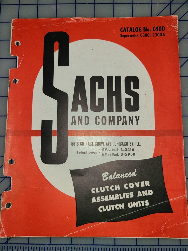 1952 Sachs Clutch Covers Assembly's Catalog