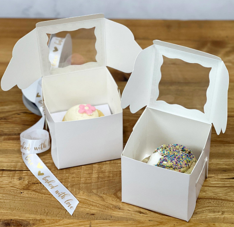window bakery box 4x4x4