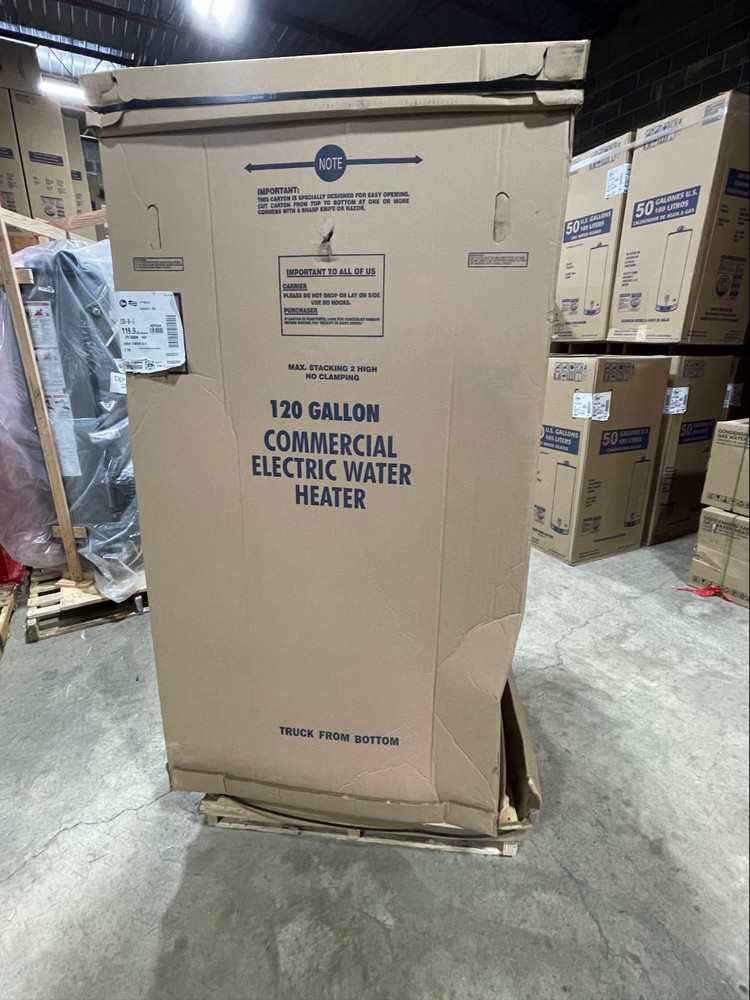 RHEEM 120 Gallon 36KW 480V 3-PH Commercial Electric Water Heater E120-36-G #2