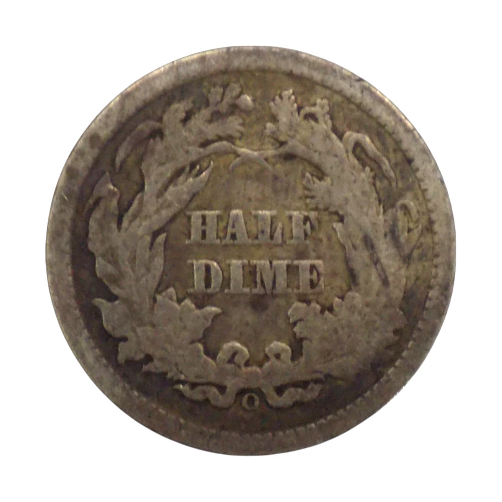 1860-O SEATED LIBERTY HALF DIME #6024