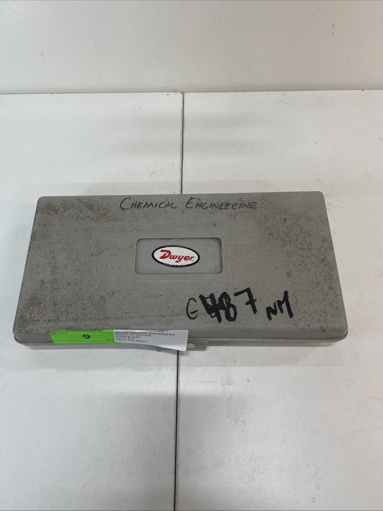 Dwyer Series 470 Thermal Anemometer. Untested, Low Battery Light Comes On.